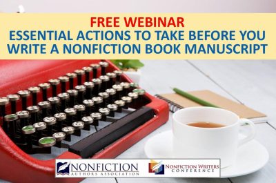 before you write your nonfiction book manuscript